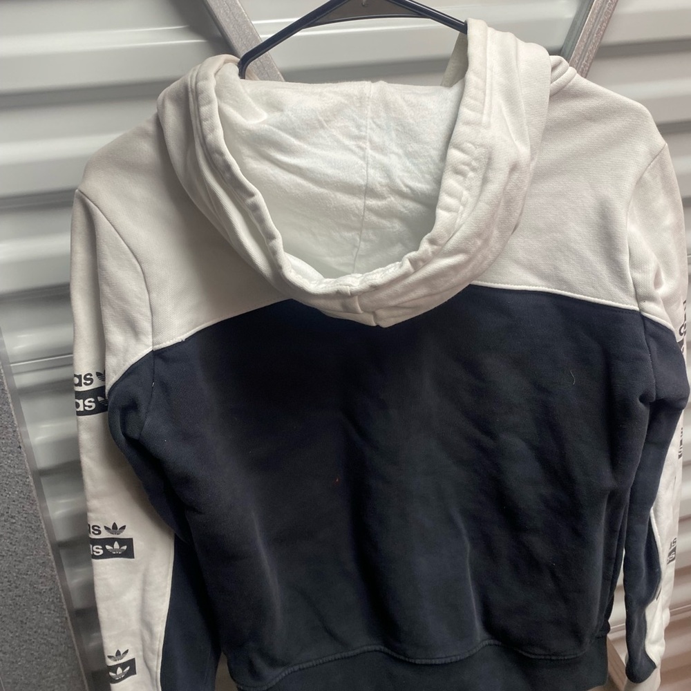 Adidas Black and White Hoodie - Picture 4 of 4